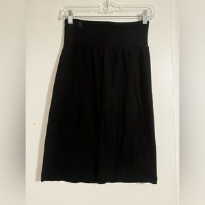 American apparel 80s inspired black  pencil stretch skirt / size large